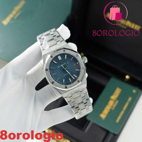 Audemars Piguet Royal Oak 15454BC Frosted Gold Quadrante Blu Migliore Replica APSF 37mm Orologio