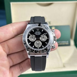 Rolex Daytona 126519LN-0002 Quadrante Luminoso Nero Brillante & Acciaio 142g Super Replica 40mm Orologio