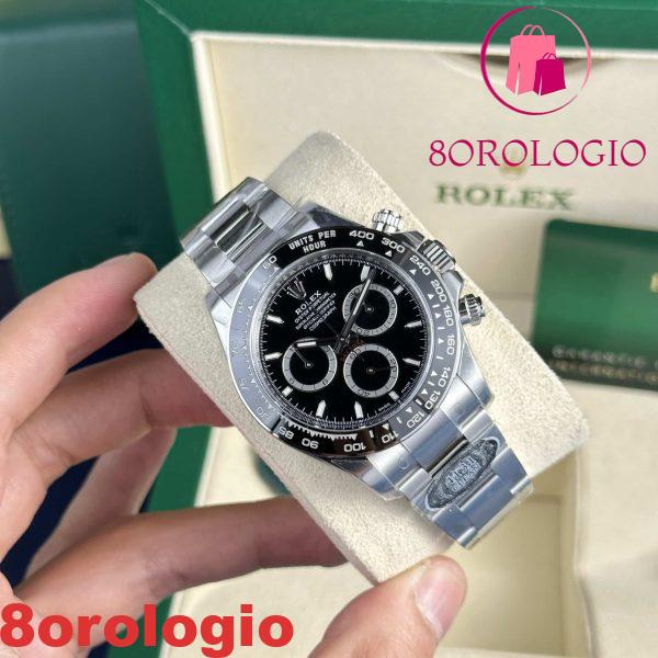 Rolex Daytona Godzilla 126500LN Quadrante Nero Super Replica Clean Factory 40mm Orologio - immagine 5