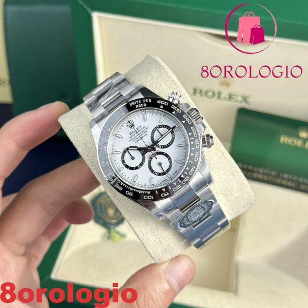 Rolex Daytona Panda 126500LN Quadrante Bianco Replica Super Clone Clean Factory 40mm Orologio