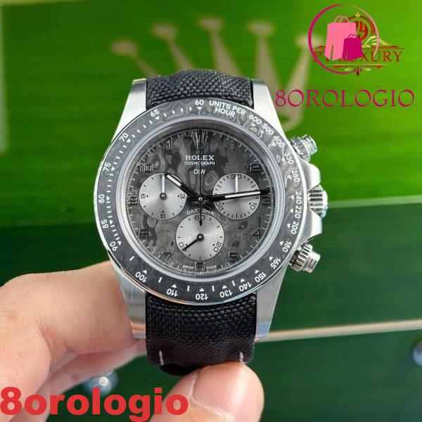 Rolex DiW Daytona Titanio e Fibra di Carbonio "Exceptional-1" Replica di Miglior Qualità 67g Fabbrica DiW 40mm Orologio