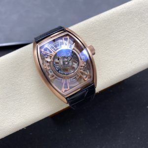 Franck Muller Curvex CX Grand Central Tourbillon Rose Gold Skeleton Dial Replica Migliore Edizione 36 x 53.1 mm Orologio