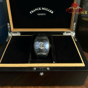 Franck Muller Grand Central Tourbillon Black Carbon Quadrante Arabo Replica Migliore 44mm Orologio