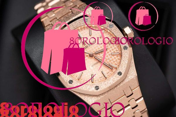 Audemars Piguet Royal Oak 15454OR Frosted Gold Quadrante Rosa Replica 37mm Orologio - immagine 3