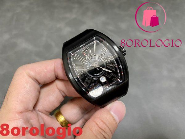 Franck Muller Vanguard V45 Ceramic Quadrante Nero Miglior Replica ABF 45mm Orologio - immagine 2