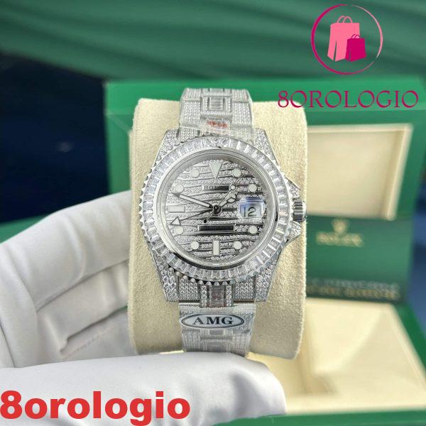 Replica Rolex GMT-Master II "Ice" 116769TBR Diamante AMG Factory 40mm Orologio - immagine 3