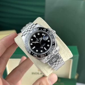 Rolex GMT-Master II 116710LN Quadrante Nero Jubilee Replica Clean Factory 40mm Orologio