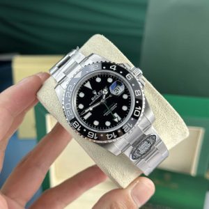 Rolex GMT-Master II 116710LN Quadrante Nero Bracciale Oyster Replica Super Clone Clean Factory 40mm Orologio