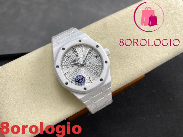Audemars Piguet Royal Oak 15500 White Ceramic White Dial replica 1:1 Super Clone APSF 41mm Orologio - immagine 3
