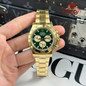 Rolex Daytona 126508 Oro Giallo Quadrante Verde & Oro Replica 1:1 THBF 40mm Orologio