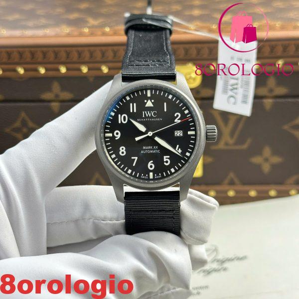 IWC Pilot’s Watch Mark XX Patrouille Suisse IW328209 Replica Migliore V7 Factory 41mm Quadrante Grigio Titanio Orologio - immagine 6