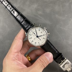 IWC Portugieser Chronograph Classic IW390302 Quadrante Bianco Cinturino in Pelle Replica Migliore APSF 42mm Orologio
