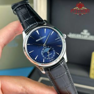 Jaeger-LeCoultre Master Ultra Thin Moon Quadrante Blu Pelle Migliore Replica APSF 39mm Orologio
