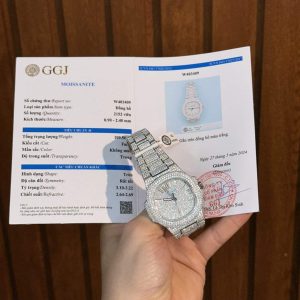 Patek Philippe Nautilus 5711 Iced Out Moissanite Replica di Migliore Qualità 40mm Orologio