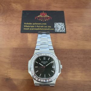 Patek Philippe Nautilus 5711/1300A-001 Quadrante Verde Diamanti Baguette CVD Replica 40mm Orologio