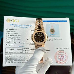 Replica Patek Philippe Nautilus 5711/1R Oro 18K Quadrante Marrone Versione Modificata Completa Super Clone 40mm Orologio
