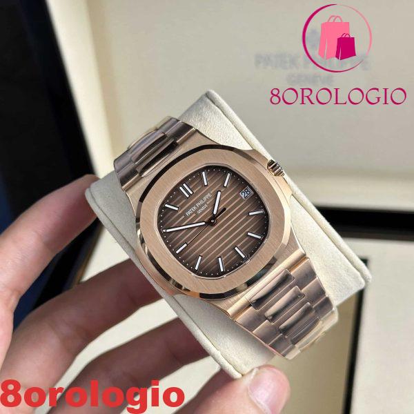 Patek Philippe Nautilus 5711/1R-001 Oro Rosa Quadrante Marrone Migliore Replica 40mm Orologio - immagine 2