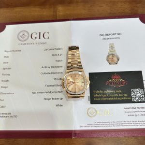 Patek Philippe Nautilus 5723/1R-001 Quadrante Oro Rosa 18K Oro Massiccio Replica Diamanti Baguette 40mm Orologio