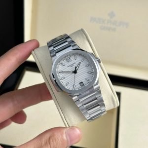 Patek Philippe Nautilus 7118/1A-010 Acciaio Quadrante Bianco Replica Migliore 3KF 35,2mm Orologio