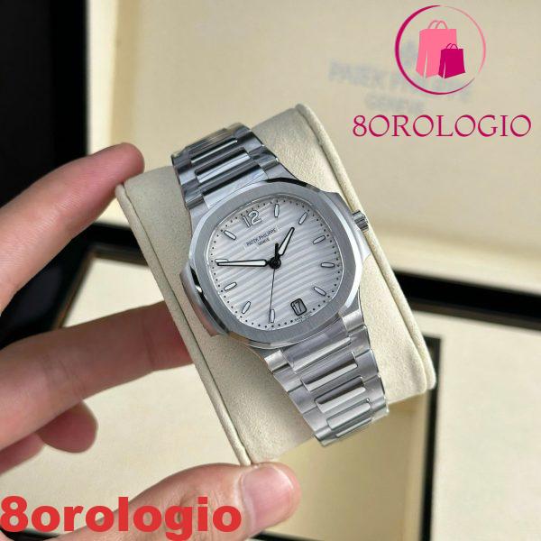 Patek Philippe Nautilus 7118/1A-010 Acciaio Quadrante Bianco Replica Migliore 3KF 35,2mm Orologio