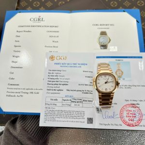 Replica migliore Patek Philippe Nautilus 7118/1R-001 quadrante bianco oro rosa 18K 35,2mm Orologio