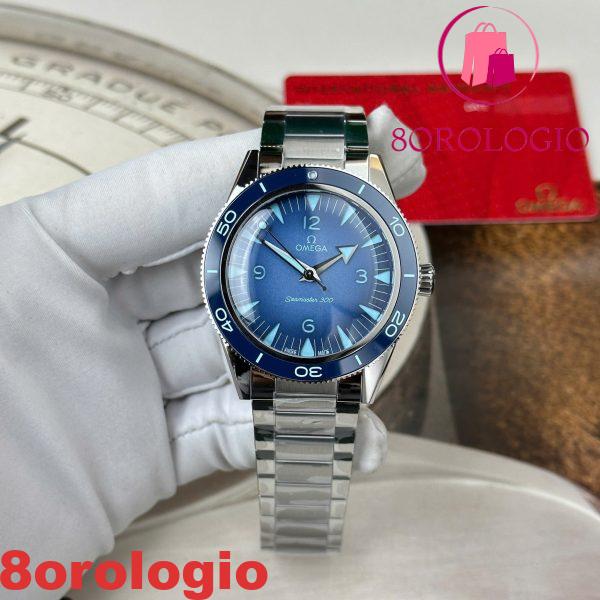 Omega Seamaster 300 Heritage Summer Blue Edition Replica VSF 41mm Migliore Orologio - immagine 5