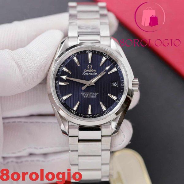 Omega Seamaster Aqua Terra 150M Quadrante Blu Scuro Migliore Replica 41mm Orologio - immagine 3