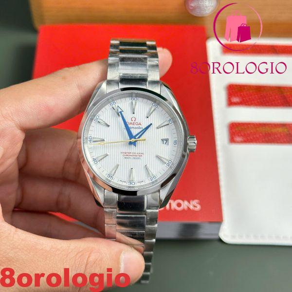 Omega Seamaster Aqua Terra 231.10.42.21.02.004 Quadrante Bianco Replica 1:1 Migliore VSF 41.5mm Orologio - immagine 3