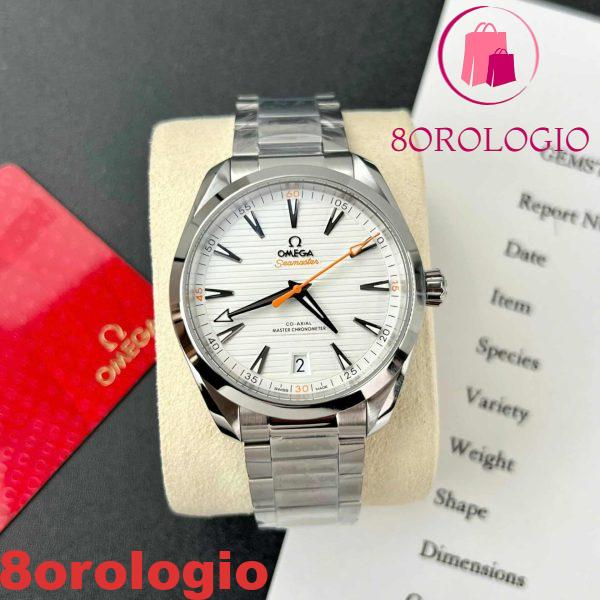 Omega Seamaster Aqua Terra Co-Axial Master Chronometer Quadrante Bianco Lancetta Arancione Miglior Replica VSF 41mm Orologio