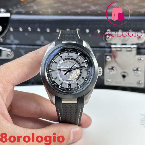 Omega Seamaster Aqua Terra GMT Worldtimer Quadrante Grigio Replica 1:1 VSF 43mm Orologio
