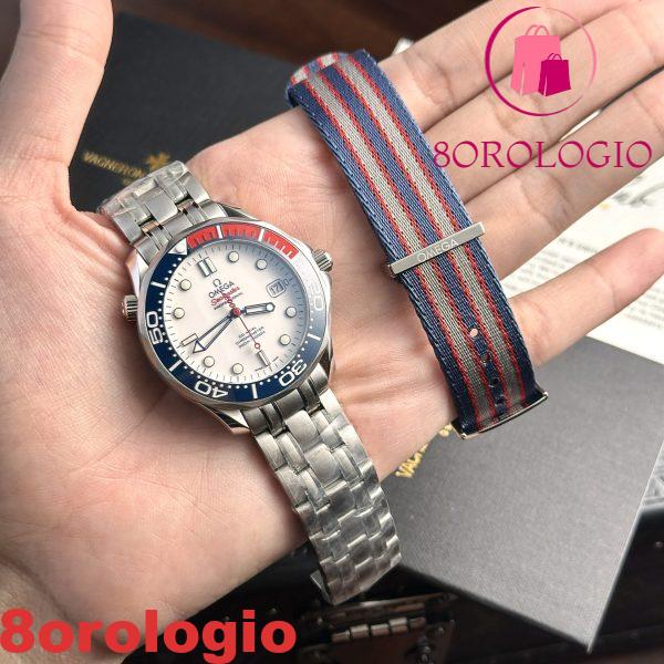 Omega Seamaster Diver 300M Commander's 007 Limited Edition Quadrante Bianco Migliore Replica VSF 41mm Orologio