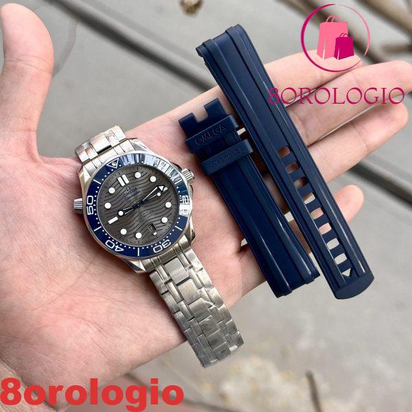 Omega Seamaster Diver 300M Quadrante Grigio Ghiera in Ceramica Blu Miglior Replica VSF 42mm Orologio - immagine 4