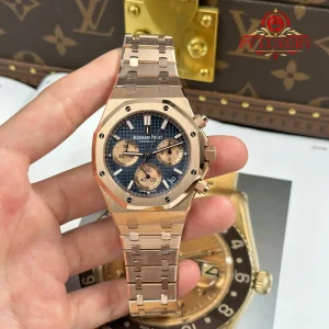 Audemars Piguet Royal Oak Chronograph 26239OR Oro Rosa Quadrante Blu 1:1 Super Replica APSF 41mm Orologio