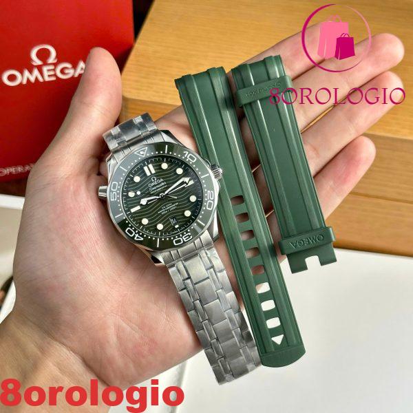Omega Seamaster Diver 300M Acciaio Quadrante Verde Ghiera in Ceramica Verde Miglior Replica VSF 42mm Orologio - immagine 2