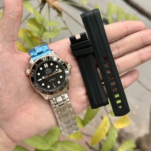 Omega Seamaster Diver 300M Bicolore Oro Rosa Quadrante Nero Miglior Replica 42mm Orologio