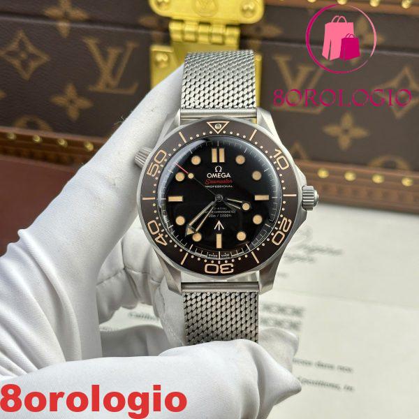 Omega Seamaster James Bond 007 No Time To Die Titanio Migliore Replica VSF 42mm Orologio - immagine 5