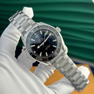 Omega Seamaster Planet Ocean 6000M Quadrante Nero Bracciale in Acciaio Replica Super Clone VSF 43.5mm Orologio