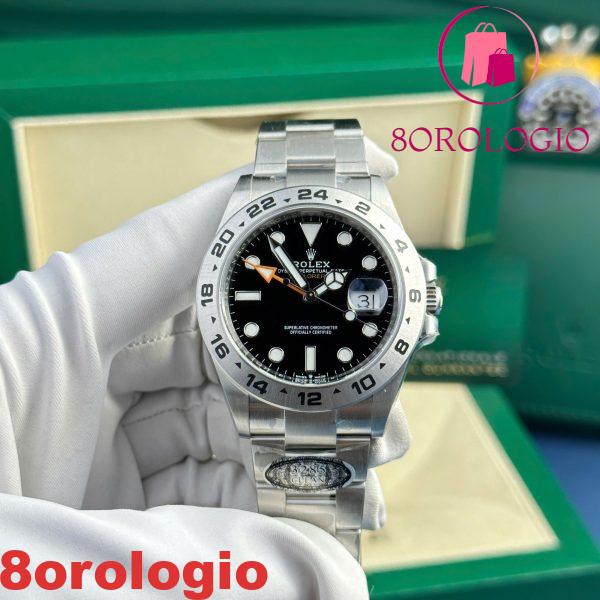 Rolex Explorer II 226570 Quadrante Nero Replica Migliore Qualità Clean Factory 42mm Orologio