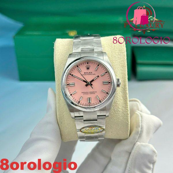 Rolex Oyster Perpetual 126000 Quadrante Rosa Candy Migliore Replica 1:1 Clean Factory 36mm Orologio - immagine 2