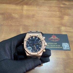 Audemars Piguet Royal Oak Chronograph 26240OR Oro Rosa Quadrante Blu Replica 1:1 Super Clone APSF 41mm Orologio