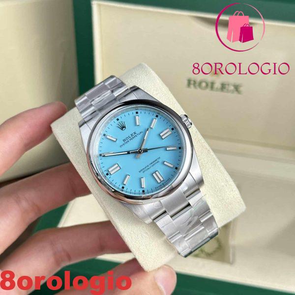 Rolex Oyster Perpetual 41 124300 Quadrante Blu Turchese Migliore Replica Clean Factory Orologio - immagine 4