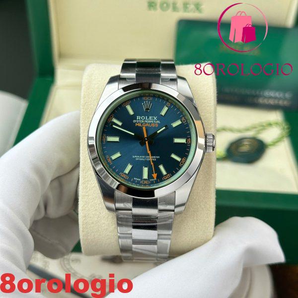 Rolex Oyster Perpetual Milgauss 116400GV-0002 Quadrante Z-Blue Miglior Replica VS Factory 40mm Orologio - immagine 4