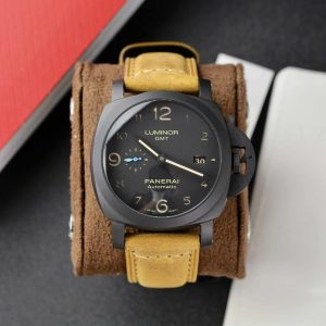 Panerai Luminor 1950 3 Days GMT Ceramica Quadrante Nero PAM01441 1:1 Migliore Replica VSF 44mm Orologio
