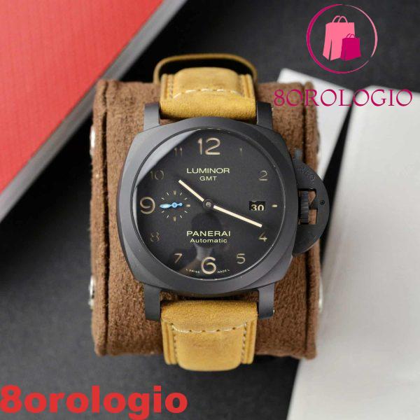Panerai Luminor 1950 3 Days GMT Ceramica Quadrante Nero PAM01441 1:1 Migliore Replica VSF 44mm Orologio - immagine 3