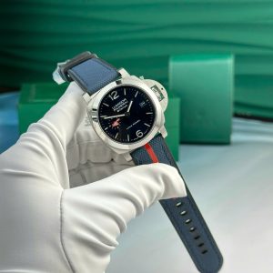 Panerai Luminor Quaranta BiTempo Luna Rossa PAM01404 Quadrante Blu Cinturino in Gomma Miglior Replica VSF 40mm Orologio
