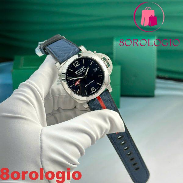 Panerai Luminor Quaranta BiTempo Luna Rossa PAM01404 Quadrante Blu Cinturino in Gomma Miglior Replica VSF 40mm Orologio