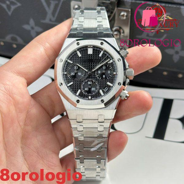 Audemars Piguet Royal Oak Chronograph 26240ST Quadrante Nero Replica 1:1 Super Clone APSF 41mm Orologio - immagine 5