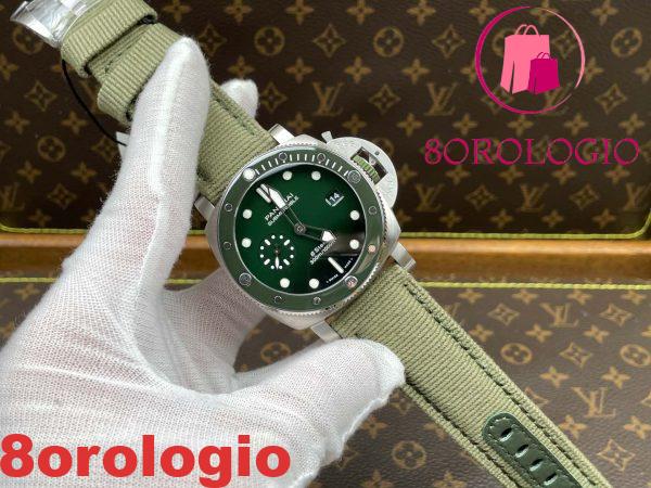 Panerai Submersible QuarantaQuattro Verde Smeraldo PAM1287 Quadrante Verde Replica VSF Migliore 1:1 44mm Orologio