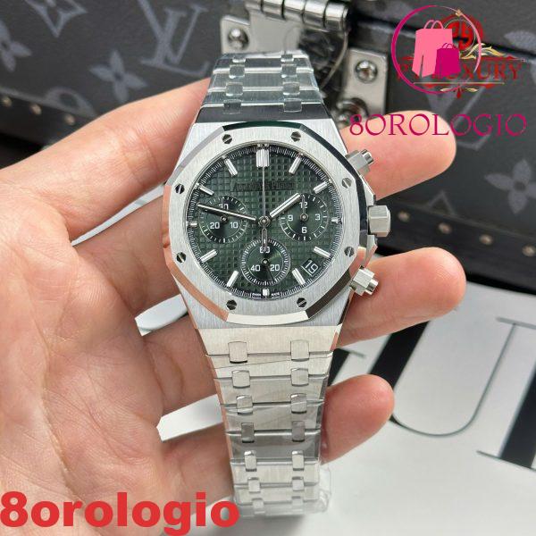 Audemars Piguet Royal Oak Chronograph 26240ST Quadrante Verde 1:1 Migliore Replica Super Clone APSF 41mm Orologio - immagine 5