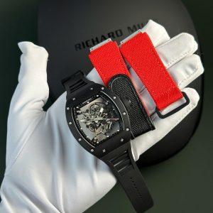 Richard Mille RM055 Bubba Watson Tutto Nero Ceramica Cinturino in Gomma Migliore Replica BBR V4 42.7mm Orologio